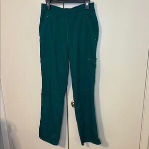 Purple Label Yoga by Healing Hands Green scrub pants size small tall